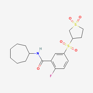molecular formula C18H24FNO5S2 B15173421 C18H24Fno5S2 