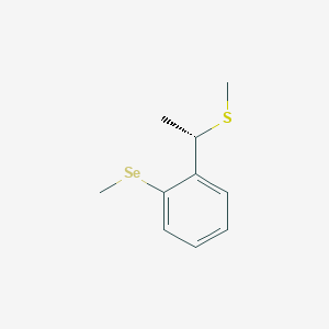 molecular formula C10H14SSe B15173467 1-(Methylselanyl)-2-[(1S)-1-(methylsulfanyl)ethyl]benzene CAS No. 919081-12-2