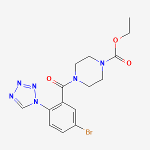 molecular formula C15H17BrN6O3 B15173474 C15H17BrN6O3 