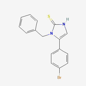 molecular formula C16H13BrN2S B1517349 1-benzyl-5-(4-bromophenyl)-1H-imidazole-2-thiol CAS No. 1105189-57-8