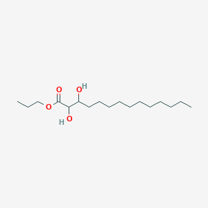 molecular formula C17H34O4 B15173500 Propyl 2,3-dihydroxytetradecanoate CAS No. 921757-15-5