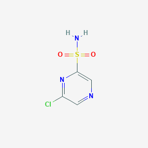 molecular formula C4H4ClN3O2S B15173542 6-Chloropyrazine-2-sulfonamide 