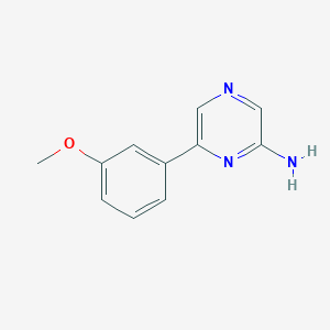 molecular formula C11H11N3O B15173545 6-(3-methoxyphenyl)-2-Pyrazinamine CAS No. 1159821-17-6