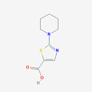 molecular formula C9H12N2O2S B1517355 2-(Piperidin-1-yl)-1,3-thiazole-5-carboxylic acid CAS No. 180403-13-8