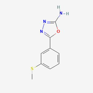 5-[3-(Methylthio)phenyl]-1,3,4-oxadiazol-2-amine