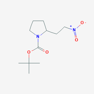 molecular formula C11H20N2O4 B15173573 Tert-butyl 2-(2-nitroethyl)pyrrolidine-1-carboxylate CAS No. 1245644-19-2