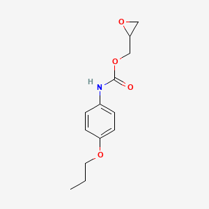 molecular formula C13H17NO4 B15173634 (Oxiran-2-yl)methyl (4-propoxyphenyl)carbamate CAS No. 919289-26-2