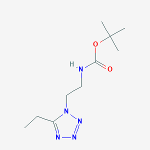 molecular formula C10H19N5O2 B15173638 tert-butyl N-[2-(5-ethyltetrazol-1-yl)ethyl]carbamate 