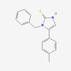 molecular formula C17H16N2S B1517366 1-benzyl-5-(4-methylphenyl)-1H-imidazole-2-thiol CAS No. 1105188-70-2