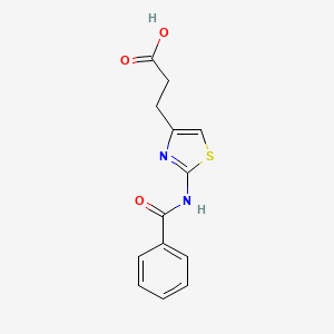 molecular formula C13H12N2O3S B1517369 3-[2-(Benzoylamino)-1,3-thiazol-4-yl]propanoic acid CAS No. 1105191-91-0