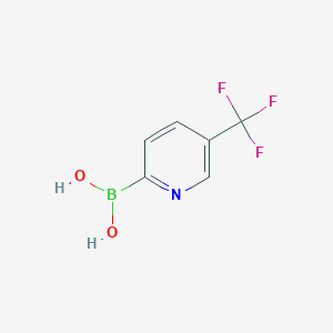 molecular formula C6H5BF3NO2 B151737 5-(三氟甲基)吡啶-2-硼酸 CAS No. 1162257-58-0