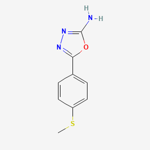 5-[4-(Methylthio)phenyl]-1,3,4-oxadiazol-2-amine