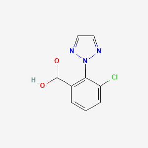 molecular formula C9H6ClN3O2 B15173724 3-Chloro-2-(triazol-2-yl)benzoic acid 