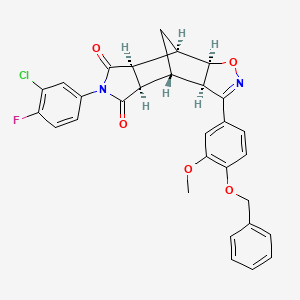 molecular formula C30H24ClFN2O5 B15173782 C30H24ClFN2O5 