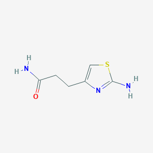 molecular formula C6H9N3OS B1517379 3-(2-Amino-1,3-thiazol-4-yl)propanamide CAS No. 1105192-78-6