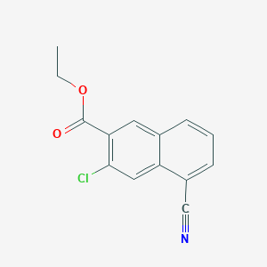 molecular formula C14H10ClNO2 B15173812 Ethyl 3-chloro-5-cyanonaphthalene-2-carboxylate CAS No. 919994-88-0