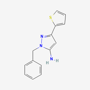 1-benzyl-3-(thiophen-2-yl)-1H-pyrazol-5-amine
