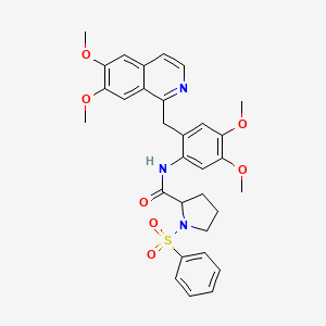 molecular formula C31H33N3O7S B15173839 C31H33N3O7S 