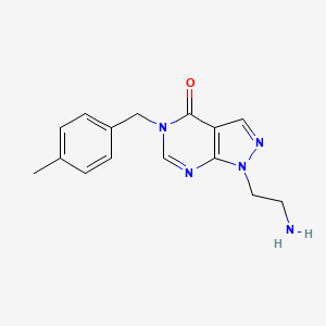 1-(2-aminoethyl)-5-(4-methylbenzyl)-1,5-dihydro-4H-pyrazolo[3,4-d]pyrimidin-4-one