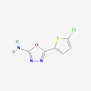 5-(5-Chlorothiophen-2-yl)-1,3,4-oxadiazol-2-amine