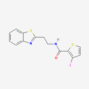 molecular formula C14H11IN2OS2 B15173897 N-[2-(1,3-Benzothiazol-2-yl)ethyl]-3-iodothiophene-2-carboxamide CAS No. 920506-41-8