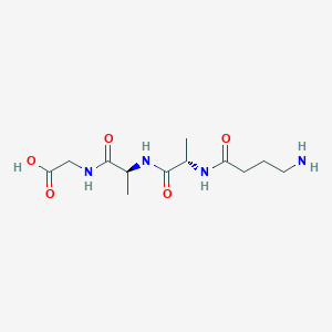 molecular formula C12H22N4O5 B15173940 N-(4-Aminobutanoyl)-L-alanyl-L-alanylglycine CAS No. 920281-84-1