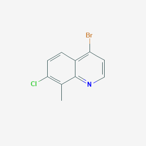 molecular formula C10H7BrClN B1517399 4-溴-7-氯-8-甲基喹啉 CAS No. 1070879-42-3