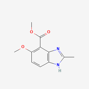 molecular formula C11H12N2O3 B15173996 methyl 5-methoxy-2-methyl-1H-benzimidazole-4-carboxylate 