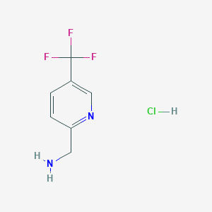 molecular formula C7H8ClF3N2 B151740 (5-(Trifluoromethyl)pyridin-2-yl)methanamine hydrochloride CAS No. 871826-12-9