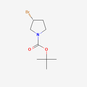 molecular formula C9H16BrNO2 B1517402 (R)-3-Bromo-pyrrolidine-1-carboxylic acid tert-butyl ester CAS No. 569660-97-5