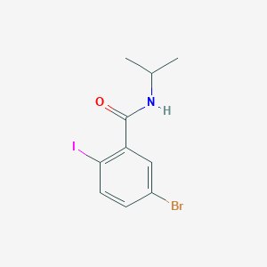 molecular formula C10H11BrINO B1517403 5-bromo-2-iodo-N-(propan-2-yl)benzamide CAS No. 1180457-75-3