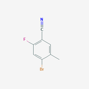molecular formula C8H5BrFN B1517404 4-Bromo-2-fluoro-5-methylbenzonitrile CAS No. 916792-13-7