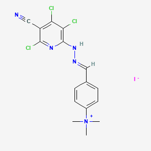 molecular formula C16H15Cl3IN5 B15174076 C16H15Cl3IN5 