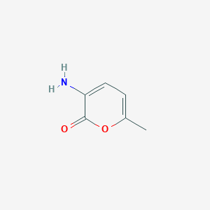 molecular formula C6H7NO2 B15174080 3-amino-6-methyl-2H-pyran-2-one CAS No. 922167-68-8