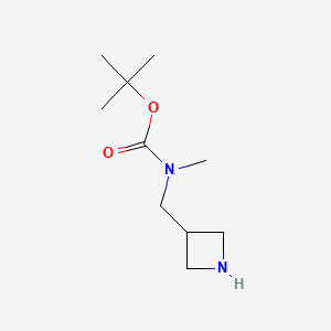 molecular formula C10H20N2O2 B1517411 Tert-butyl azetidin-3-ylmethyl(methyl)carbamate CAS No. 1053655-53-0