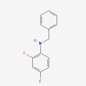 molecular formula C13H11FIN B15174127 N-Benzyl-4-fluoro-2-iodoaniline CAS No. 922142-48-1