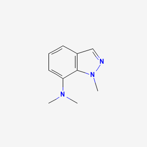 molecular formula C10H13N3 B15174203 N,N,1-Trimethyl-1H-indazol-7-amine CAS No. 918903-66-9
