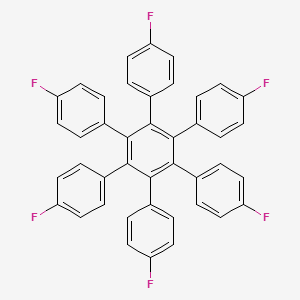 molecular formula C42H24F6 B15174228 Hexakis(4-fluorophenyl)benzene CAS No. 920536-35-2