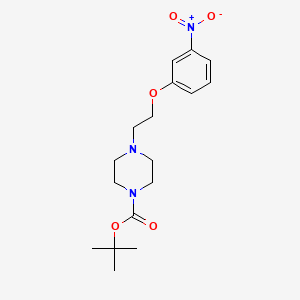 molecular formula C17H25N3O5 B1517425 tert-butyl 4-[2-(3-nitrophenoxy)ethyl]tetrahydro-1(2H)-pyrazinecarboxylate CAS No. 1135283-71-4