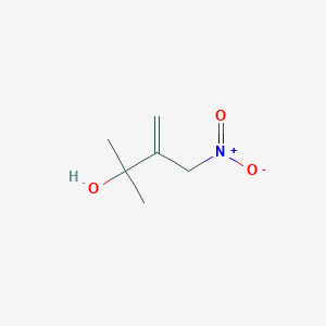 molecular formula C6H11NO3 B15174254 2-Methyl-3-(nitromethyl)but-3-en-2-ol CAS No. 938446-25-4