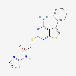 molecular formula C17H13N5OS3 B15174265 C17H13N5OS3 