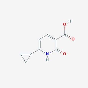 molecular formula C9H9NO3 B1517428 6-Cyclopropyl-2-oxo-1,2-dihydro-3-pyridinecarboxylic acid CAS No. 1135283-67-8