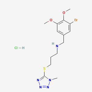 molecular formula C14H21BrClN5O2S B15174281 C14H21BrClN5O2S 