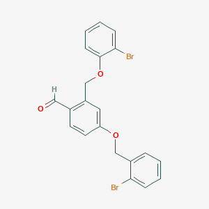 4-[(2-Bromobenzyl)oxy]-2-[(2-bromophenoxy)methyl]benzaldehyde