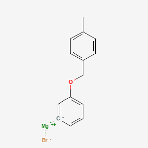 molecular formula C14H13BrMgO B15174310 Magnesium;1-methyl-4-(phenoxymethyl)benzene;bromide 