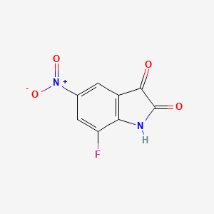 7-fluoro-5-nitro-2,3-dihydro-1H-indole-2,3-dione