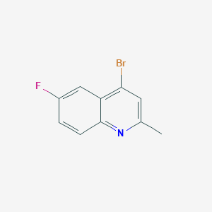 molecular formula C10H7BrFN B1517434 4-Bromo-6-fluoro-2-methylquinoline CAS No. 1070879-47-8