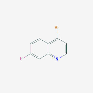 molecular formula C9H5BrFN B1517435 4-Bromo-7-fluoroquinoline CAS No. 1070879-29-6