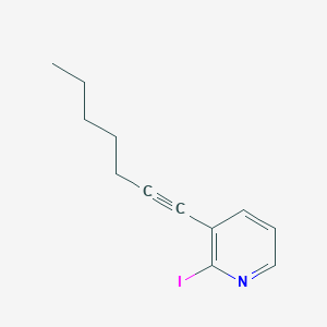 molecular formula C12H14IN B15174368 3-(Hept-1-YN-1-YL)-2-iodopyridine CAS No. 919123-76-5