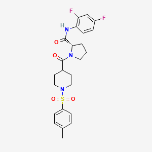 molecular formula C24H27F2N3O4S B15174383 C24H27F2N3O4S 